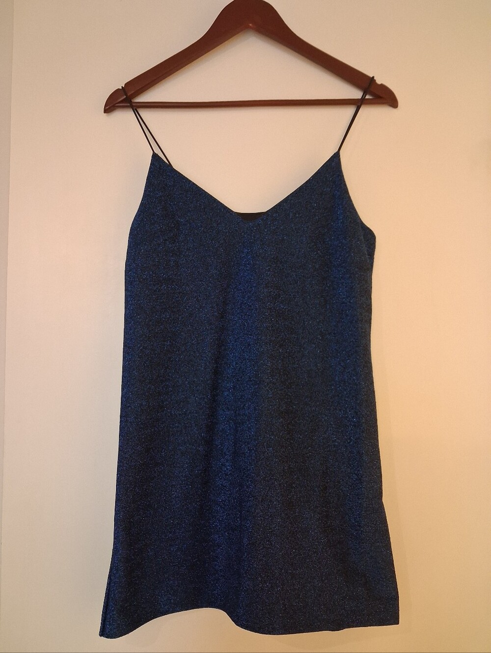 New Look Shimmery Navy Slip Dress